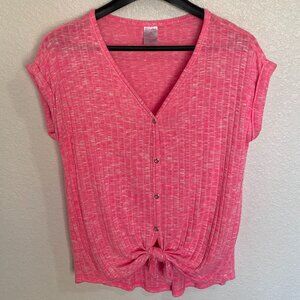 Women's Hot pink casual blouse- L